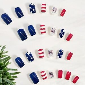Patriotic Nail Set, NIB